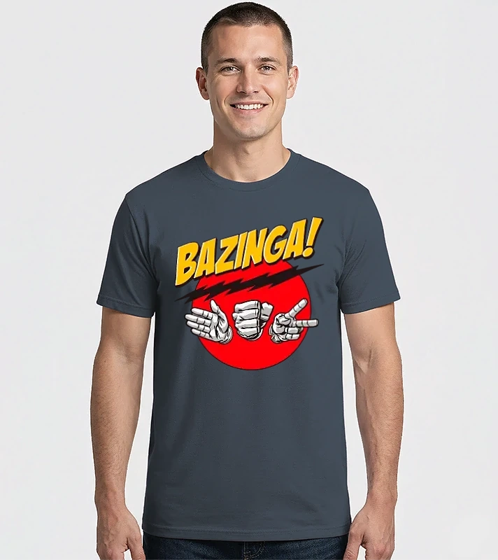 Bazinga -The Big Bang Theory – Férfi Imperial póló