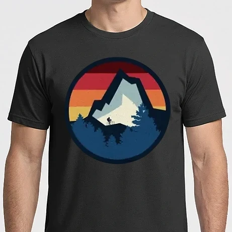 Férfi Imperial póló - Bringázás a hegyekben