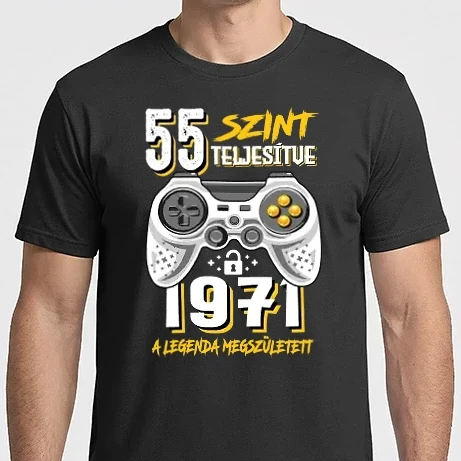 Férfi Imperial póló - GAMER szint teljesítve 55. 1971