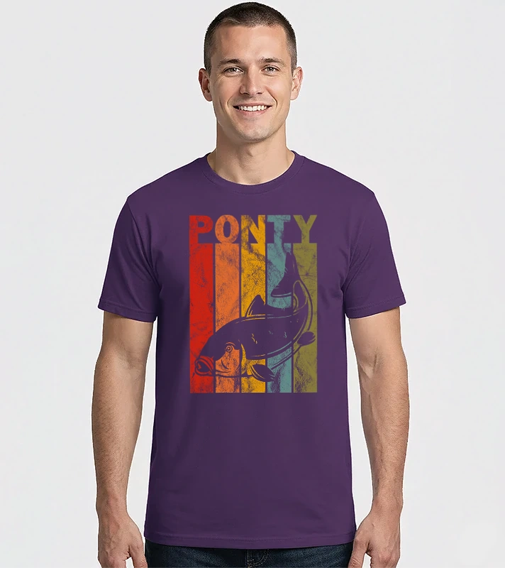 Ponty Retro washed Pecás póló – Férfi Imperial póló