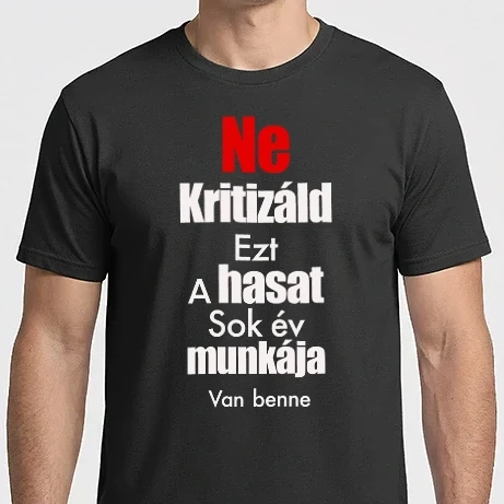 Férfi Imperial póló - Ne kritizáld a hasam2