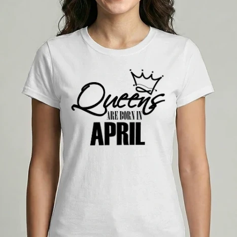 Női Imperial póló - Queens are born in April