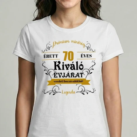 Női Imperial póló - Érett 70 éves