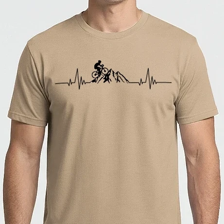 Férfi Imperial póló - Mountain Bike Heart Beat 