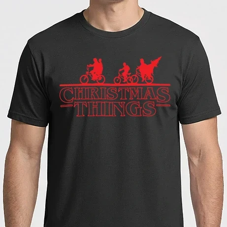 Férfi Imperial póló - Stranger Things 3 Christmas Things Karácsony