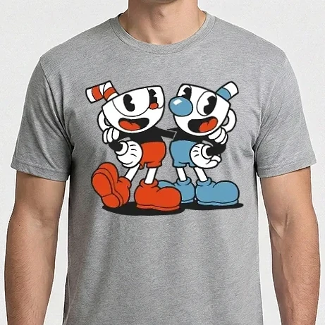 Férfi Imperial póló - Cuphead
