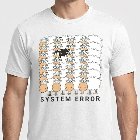 Férfi Imperial póló - System error sheep