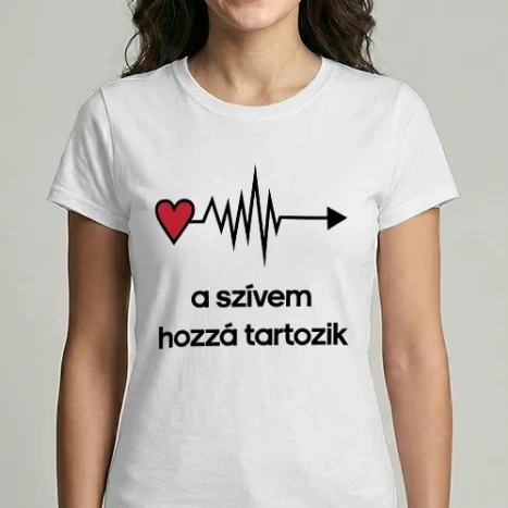 Női Imperial póló - A szívem hozzá tartozik - páros (lány)