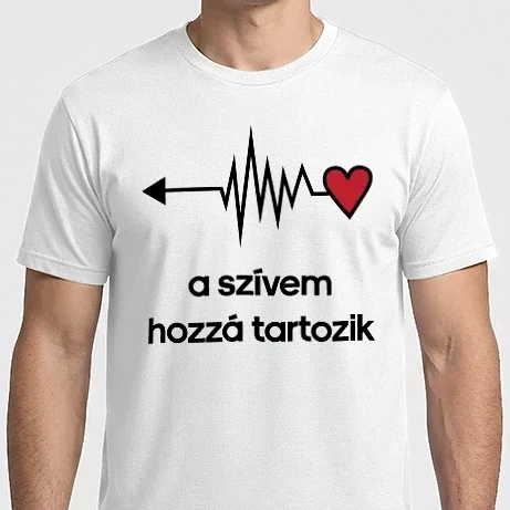 Férfi Imperial póló - A szívem hozzá tartozik - páros (fiú)
