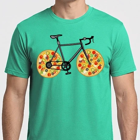 Férfi Imperial póló - Pizza bicikli