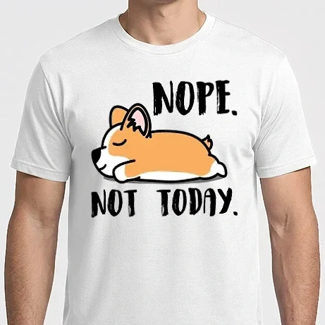 Férfi Imperial póló - Corgi nope not today