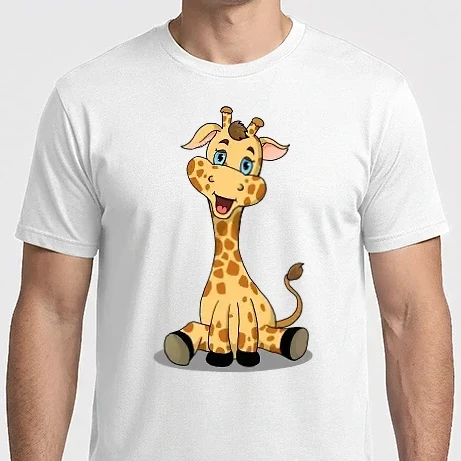 Férfi Imperial póló - Cute giraffe