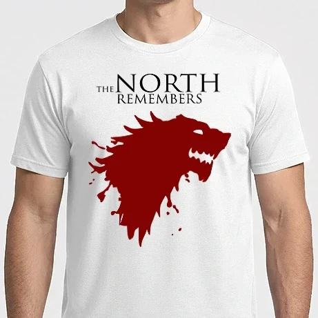 Férfi Imperial póló - Trónok Harca - The North Remembers