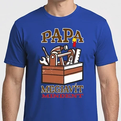 Férfi Imperial póló - Papa megjavít mindent