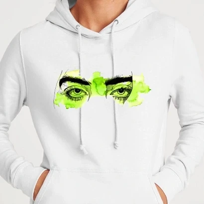 Női kapucnis pulcsi - Billie Eilish - eye