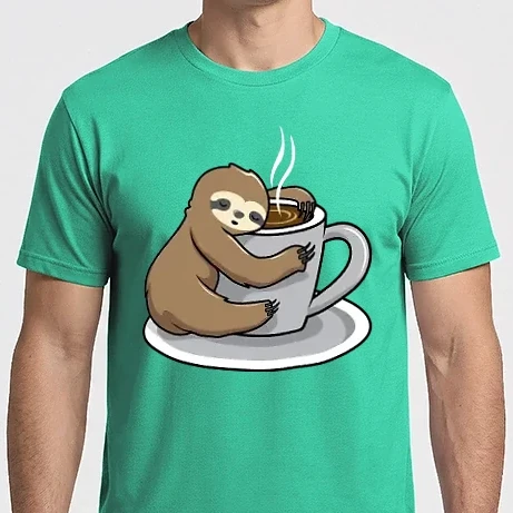 Férfi Imperial póló - Lajhár és kávé