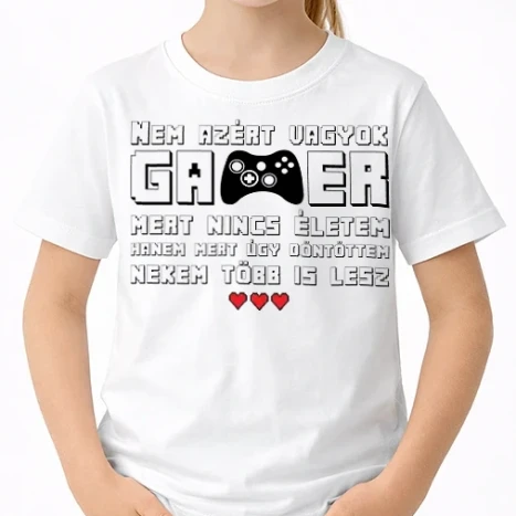 Uniszex gyerek Póló - Gamer