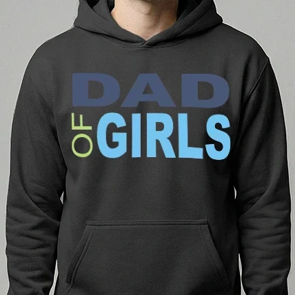 Férfi kapucnis pulóver - Dad of girls