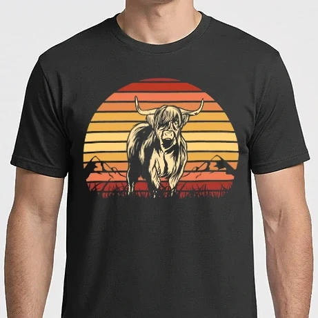 Férfi Imperial póló - Retro Szarvasmarha
