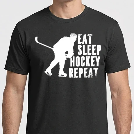 Férfi Imperial póló - Eat Sleep Hockey Repeat