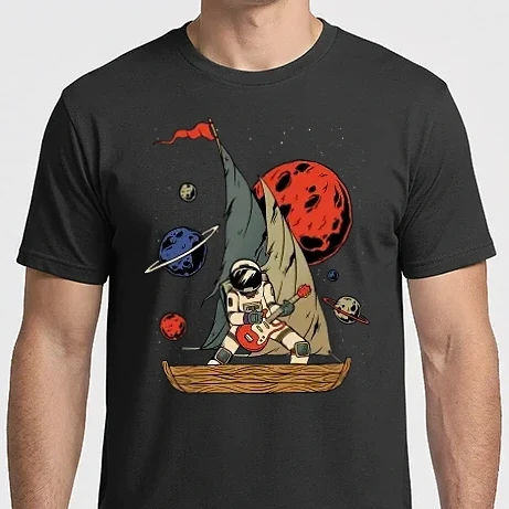 Férfi Imperial póló - Pirate astronaut