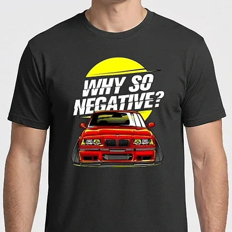 Férfi Imperial póló - BMW E36 Why so negative?