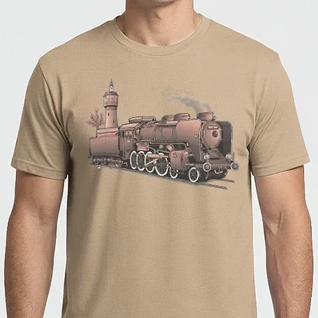 Férfi Imperial póló - 424 Gőzmozdony (antik)