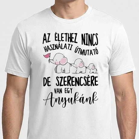 Férfi Imperial póló - Az élethez nincs útmutató de szerencsére van egy anyukánk