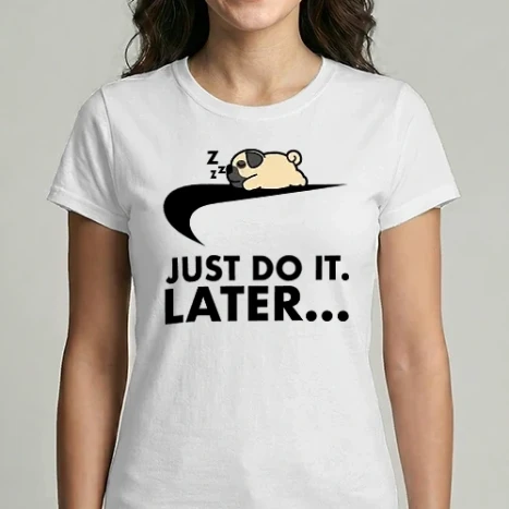 Női Imperial póló - Just Do it Pug