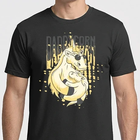 Férfi Imperial póló - Daddycorn - Apa Unikornis