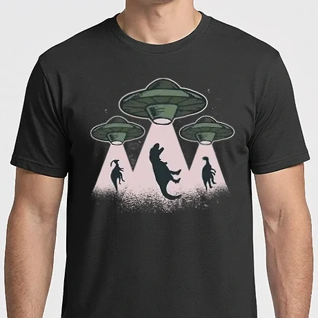 Férfi Imperial póló - Alien Ufó Dinoszaurusz