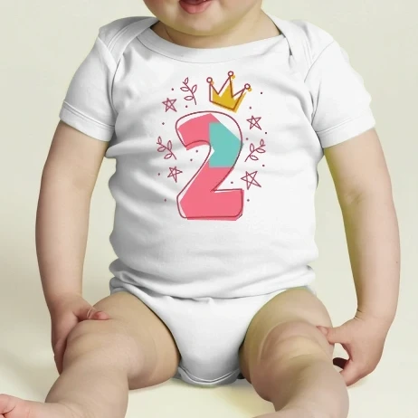 Baba body - 2 éves szülinap szám