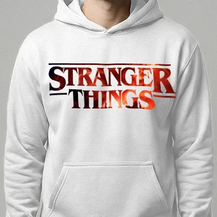 Férfi kapucnis pulóver - Stranger Things