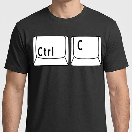 Férfi Imperial póló - Ctrl C - Copy