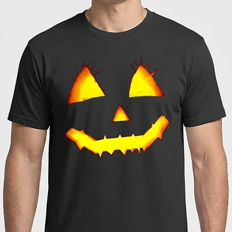 Férfi Imperial póló - Halloween tök lámpás pumpkin