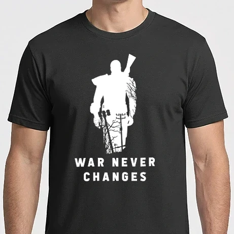 Férfi Imperial póló - War Never Changes - Fallout - Fehér