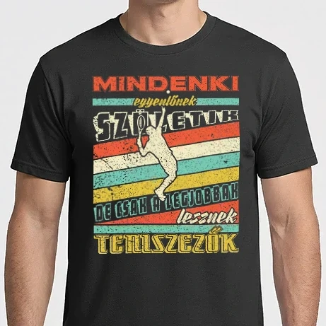Férfi Imperial póló - Retro nmindenki egyenlő teniszes  