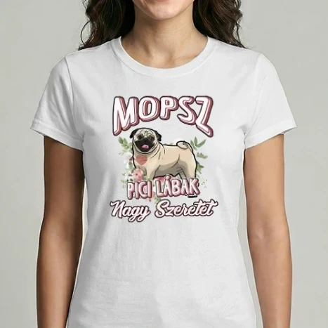 Női Imperial póló - Floral mopsz