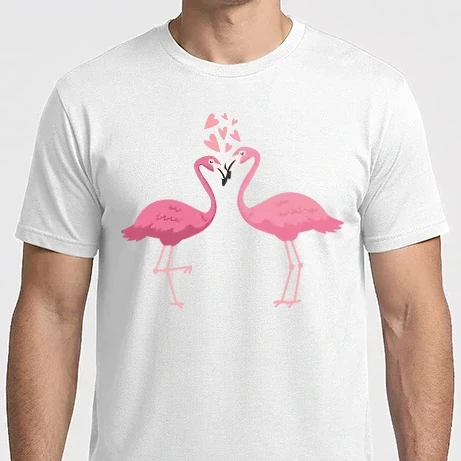 Férfi Imperial póló - SZERELMES FLAMINGÓK