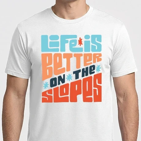Férfi Imperial póló - Life is better on the slopes - Snowboard