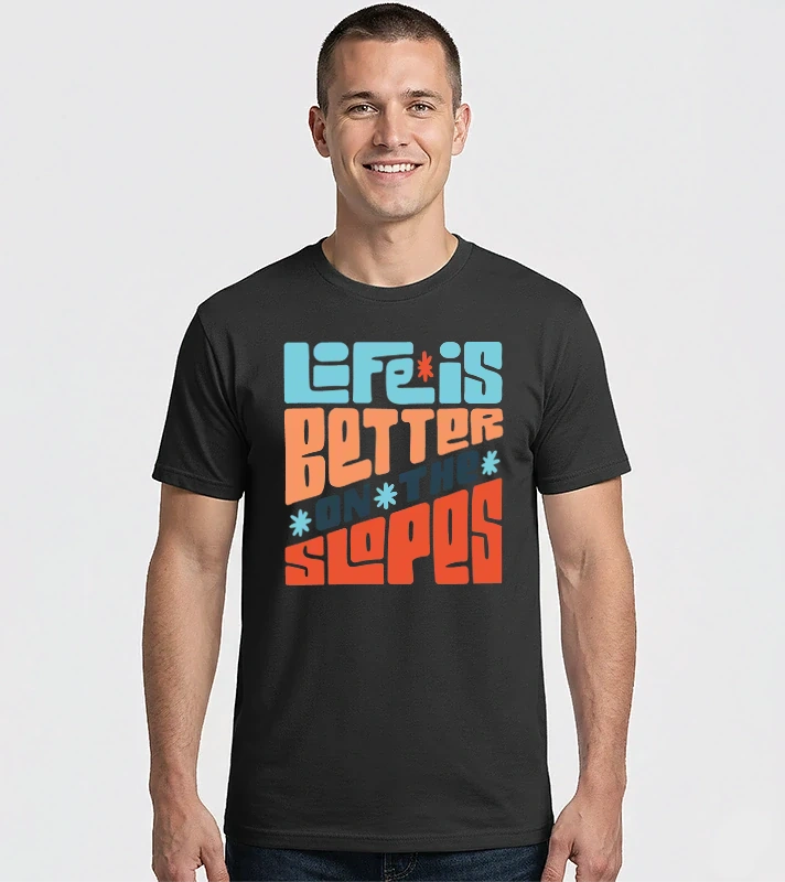 Life is better on the slopes - Snowboard – Férfi Imperial póló