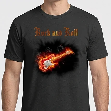Férfi Imperial póló - Tüzes gitár