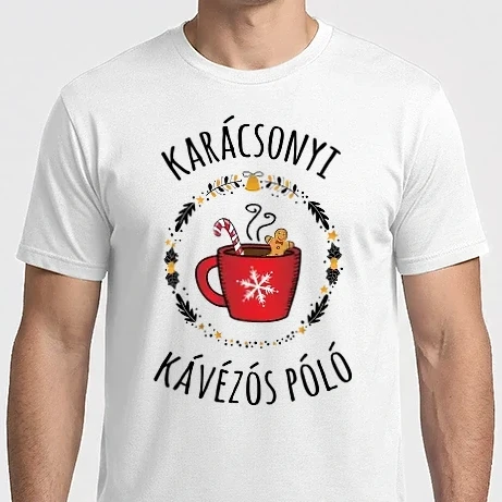 Férfi Imperial póló - Karácsonyi kávézós póló