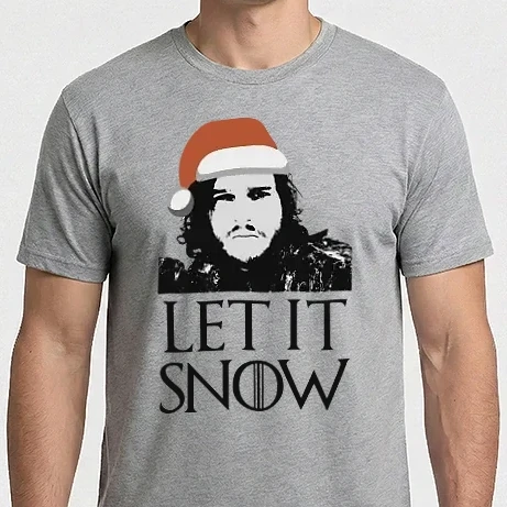 Férfi Imperial póló - John Snow - Let it snow