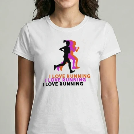 Női Imperial póló - I love Running