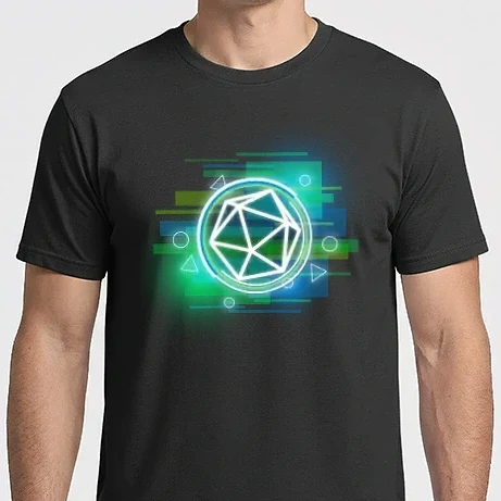 Férfi Imperial póló - Sci-fi zöld D20