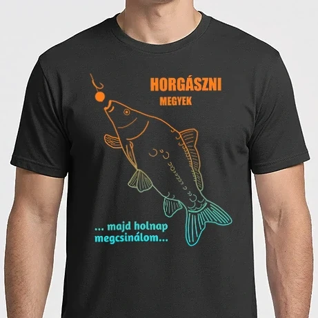 Férfi Imperial póló - Horgászni megyek 