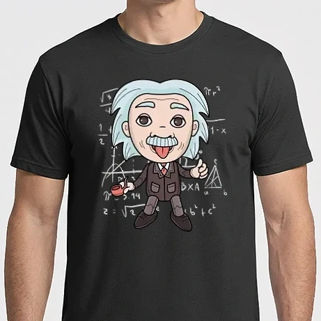 Férfi Imperial póló - Einstein Karikatúra