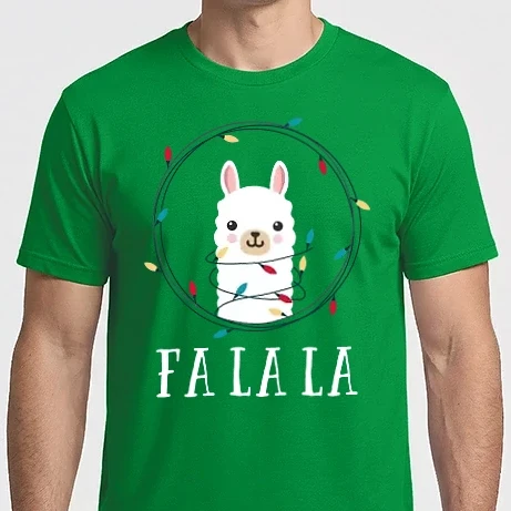 Férfi Imperial póló - Karácsonyi láma