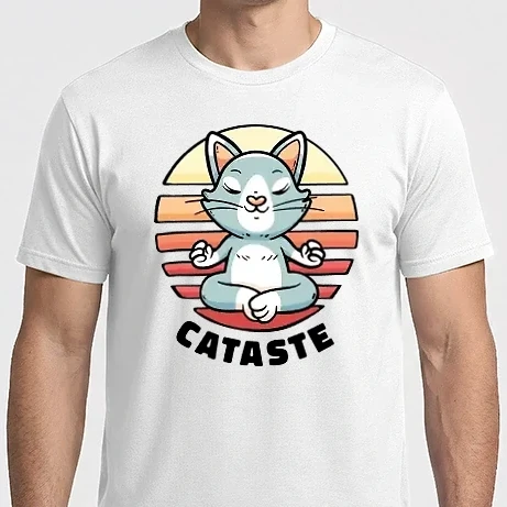 Férfi Imperial póló - Cataste Cica meditáció